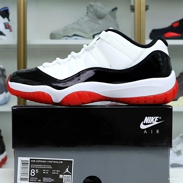 11 JORDAN AIR BRED WHITE LOW 1221